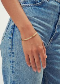 Armreif vergoldet rund glänzend