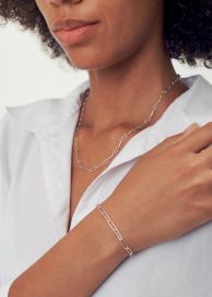 Gliederarmband 925 Silber fein