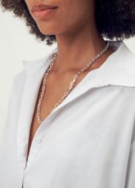 Schmuckset 925 Silber grobgliedrig Halskette und Armband