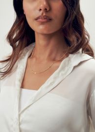 Schmuckset 925 Silber und vergoldet filigrane Gliederketten