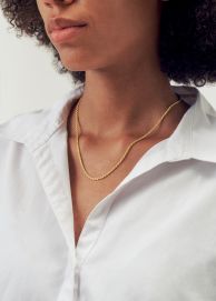 Halskette vergoldet gedreht