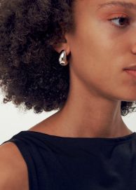 Ohrstecker 925 Silber organisch glänzend