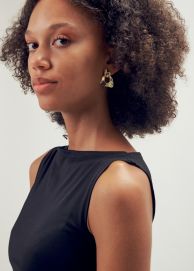 Ohrstecker 925 Silber vergoldet organisch