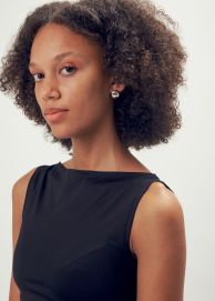 Ohrstecker 925 Silber bauchig rund