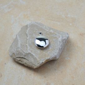 Rundes Medaillon 925 Silber glänzend gross