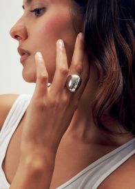 Ring 925 Silber bombiert offen