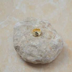 Ring 925 Silber vergoldet gewickelt