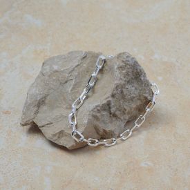 Schmuckset 925 Silber grobgliedrig Halskette und Armband