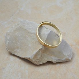 Armreif 925 Silber vergoldet schlicht