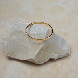 Armreif 925 Silber vergoldet oval glänzend