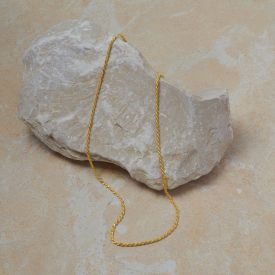 Halskette vergoldet gedreht