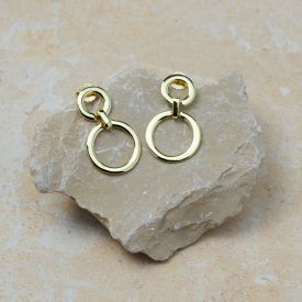 Ohrstecker Kreise vergoldet 925 Silber