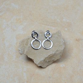 Ohrstecker Kreise 925 Silber