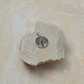 Anhänger Baum des Lebens 925 Silber rund