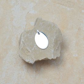 Grosser ovaler Anhänger 925 Silber poliert